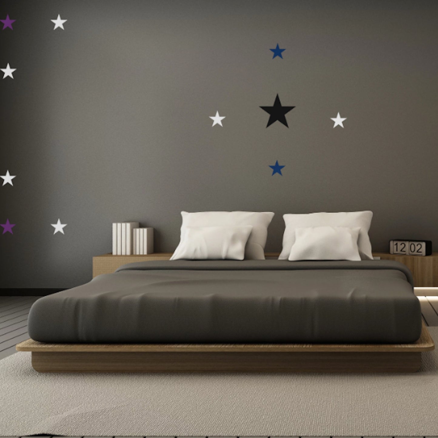 Peel and Stick Bedroom Stars Wall Decal