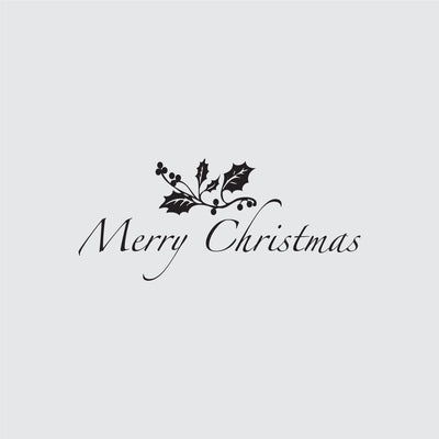 Merry Christmas Wall Decal Holiday Vinyl Quote